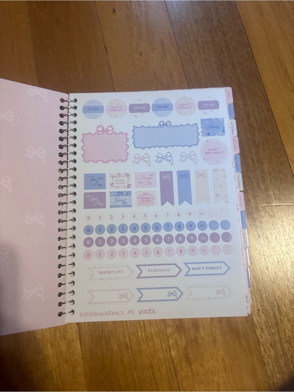 LoveShackFancy Pink Floral Planner Set - Picture 6 of 6